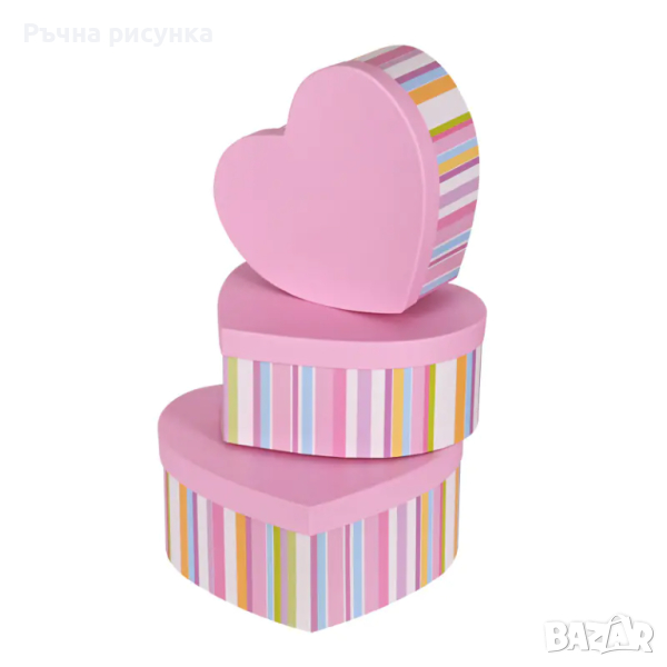 Подаръчни кутии "Сърце" /3 в 1/., снимка 1