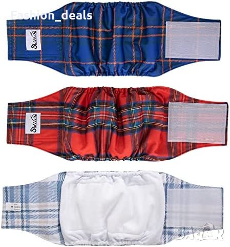 Нови хигиенни бикини за домашни любимци куче 3 броя пелени за многократна употреба, снимка 1