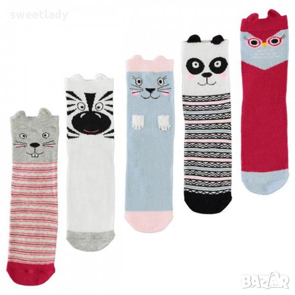 Комплект детски чорапи с Бухалче, снимка 1