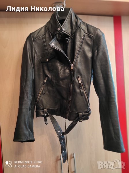 Якенце черно естественна кожа, снимка 1