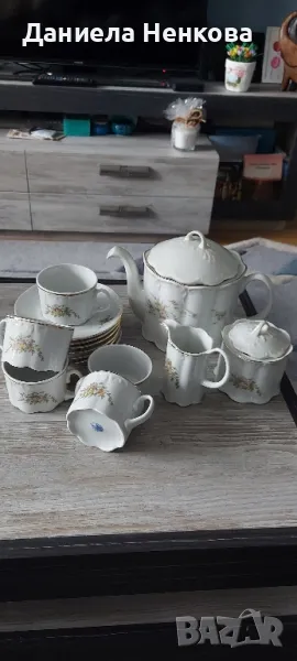 Сервиз за кафе, серия "мащерка"Разград, снимка 1