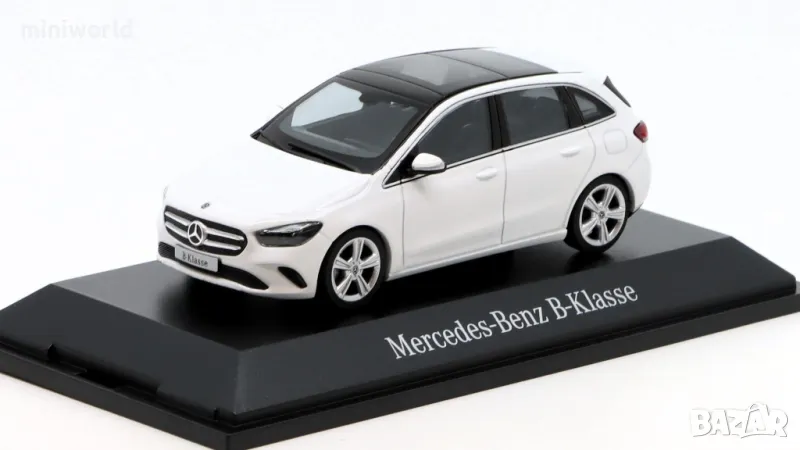 Mercedes-Benz B-Class W247 - мащаб 1:43 на Herpa моделът е нов в PVC дисплей-кейс, снимка 1