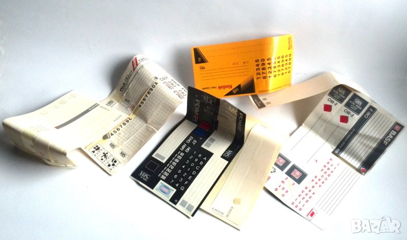 стари стикери за видео касети, снимка 1