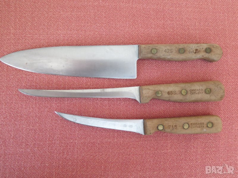 Vintage USA CHICAGO CUTLERY-проф.нож -3бр. ,Качествени ножове, снимка 1