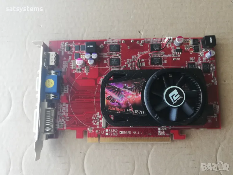 Видео карта AMD Radeon PowerColor HD AX6570 HDMI 2048MB GDDR3 128bit PCI-E, снимка 1