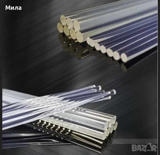 Силиконови пръчки прозрачни 26 см, снимка 1