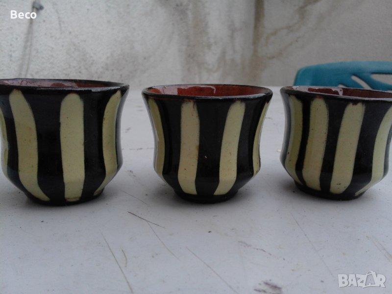 стари керамични чашки, снимка 1