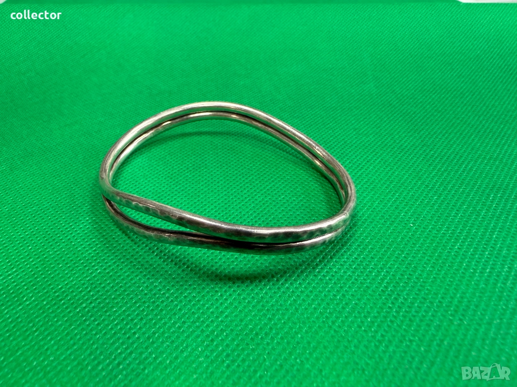 Твърда сребърна гривна. №7702, снимка 1