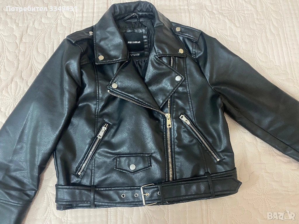 Дамски кожено яке Pull&Bear, снимка 1