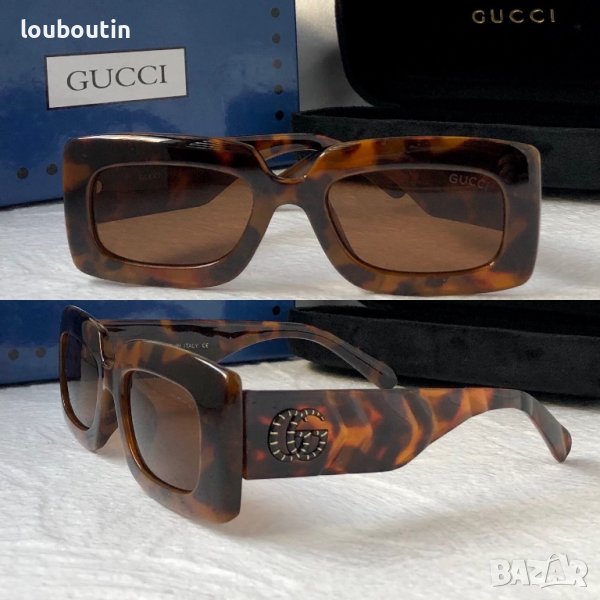 Gucci 2023 дамски слънчеви очила правоъгълни , снимка 1