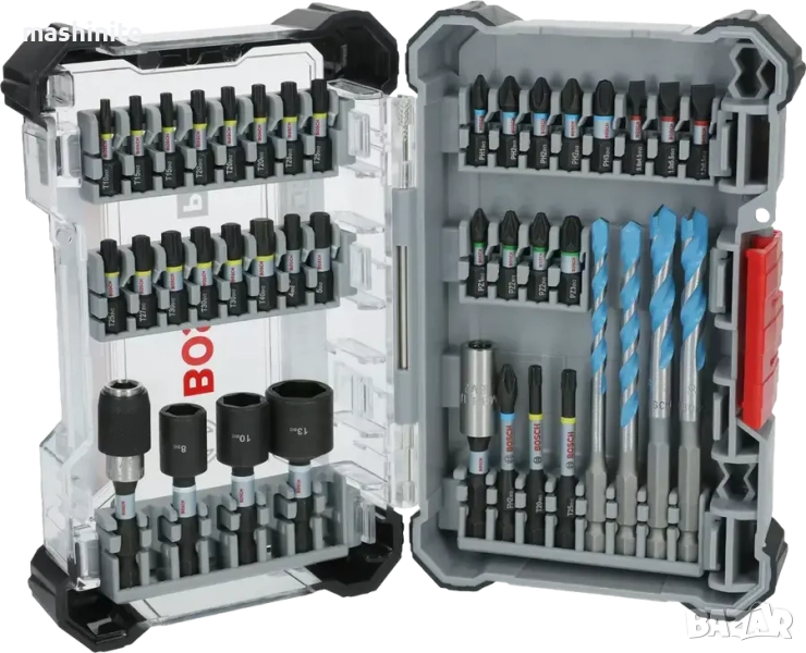 Комплект магнитни ударни битове PRO Impact и свредла Multiconstruction, 40 бр. Bosch, снимка 1