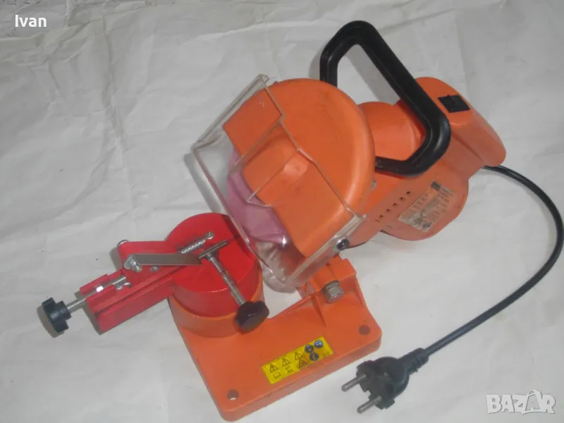 220 вата Немска ЕЛЕКТРИЧЕСКА МАШИНА ЗАТОЧВАНЕ НА ВЕРИГИ ATIKA ОТЛИЧНА 0-30 Градуса Точене, снимка 1