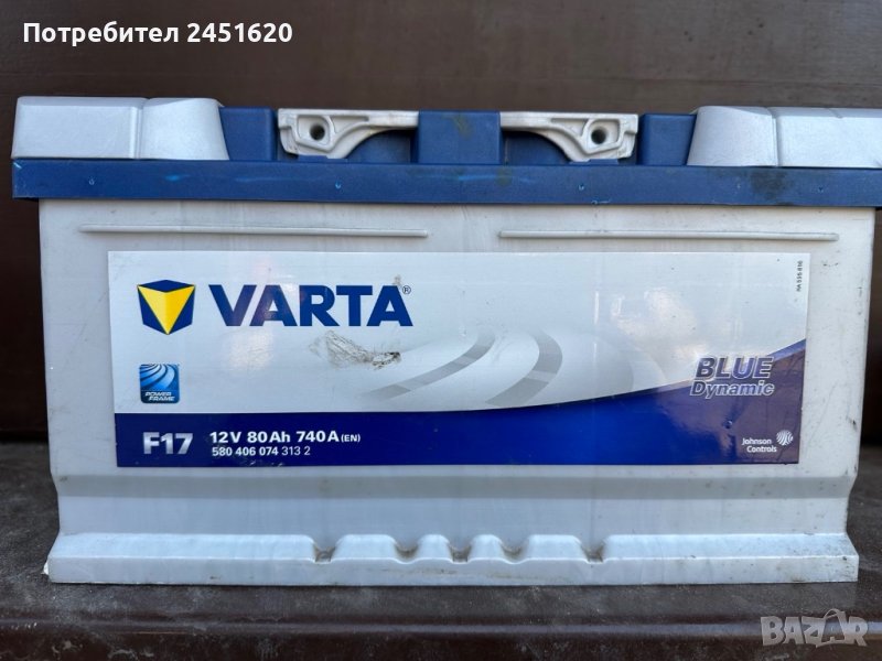 VARTA  BLUE Dynamic 12V 80Ah 740A, снимка 1