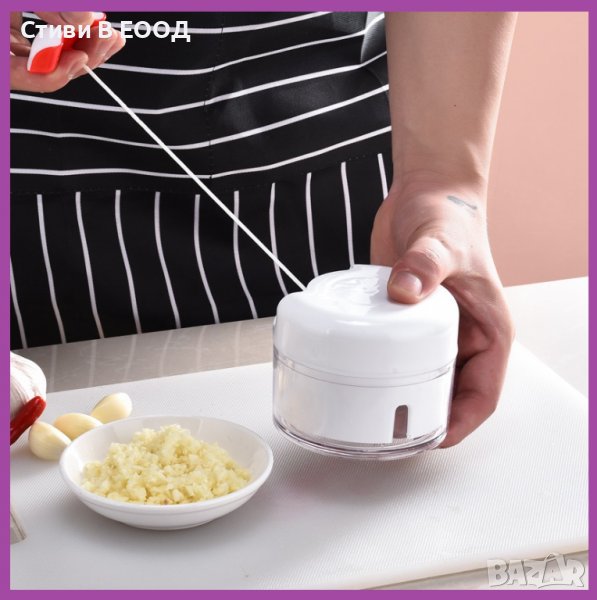 Ръчен чопър за чесън - мелачка за чесън, пипер, и др. Ново., снимка 1