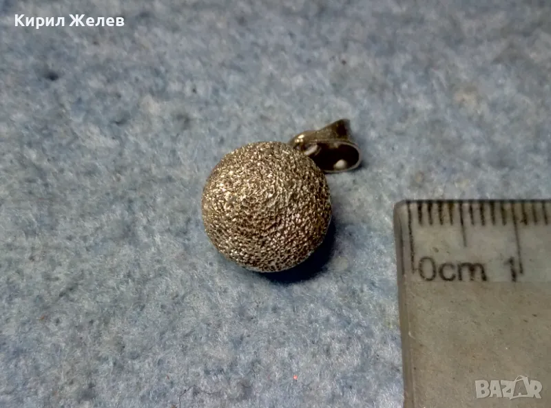 ВИНТИДЖ АРТ СРЕБЪРЕН ПЕНДАНТ ТОПЧЕ СРЕБРО 925 ПРОБА МЕДАЛЬОН 29065, снимка 1