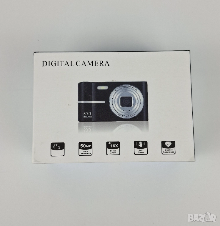 Нов цифров фотоапарат 50MP 16X Zoom с 32GB карта памет, снимка 1