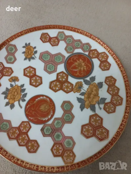 Японска ръчно нарисувана чиния(FiNE CHINA), снимка 1
