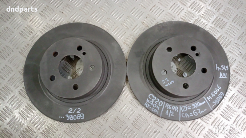 Задни дискове Mercedes C220 CDI W204 2010г.	, снимка 1