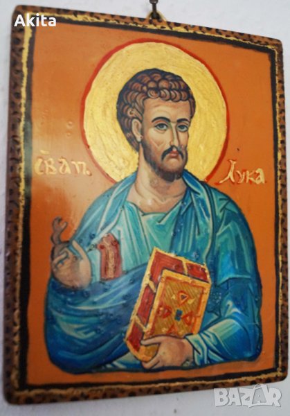 Икона на св евангелист Лука, снимка 1