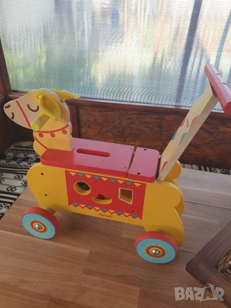 дървено колело с игра сотер, снимка 1