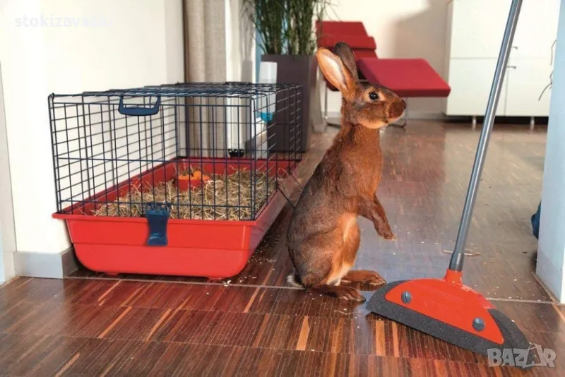 Vileda Superfeger Classic Broom with Telescopic Handle and Microfibre Sweeper, Suitable for Allergy , снимка 1