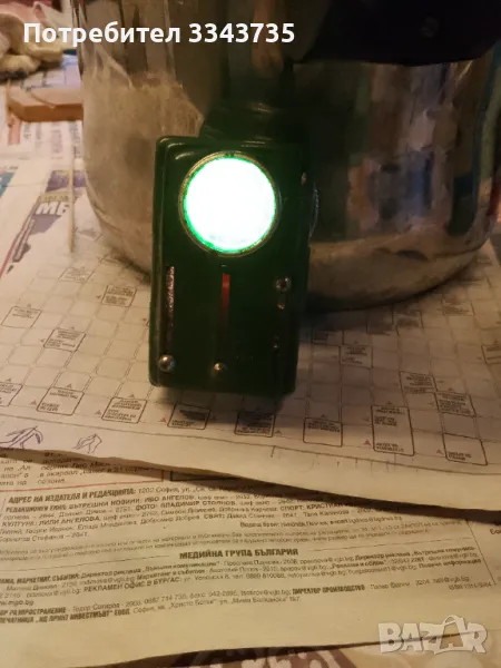 Стар винтидж железничарски фенер ., снимка 1