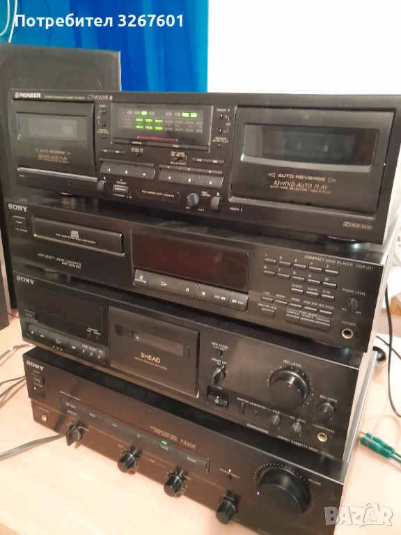 Дек  Pioneer CT-W205R , снимка 1