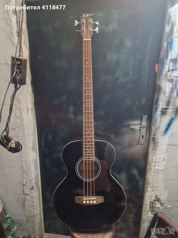 Акустична електрическа бас китара ALBA, снимка 1