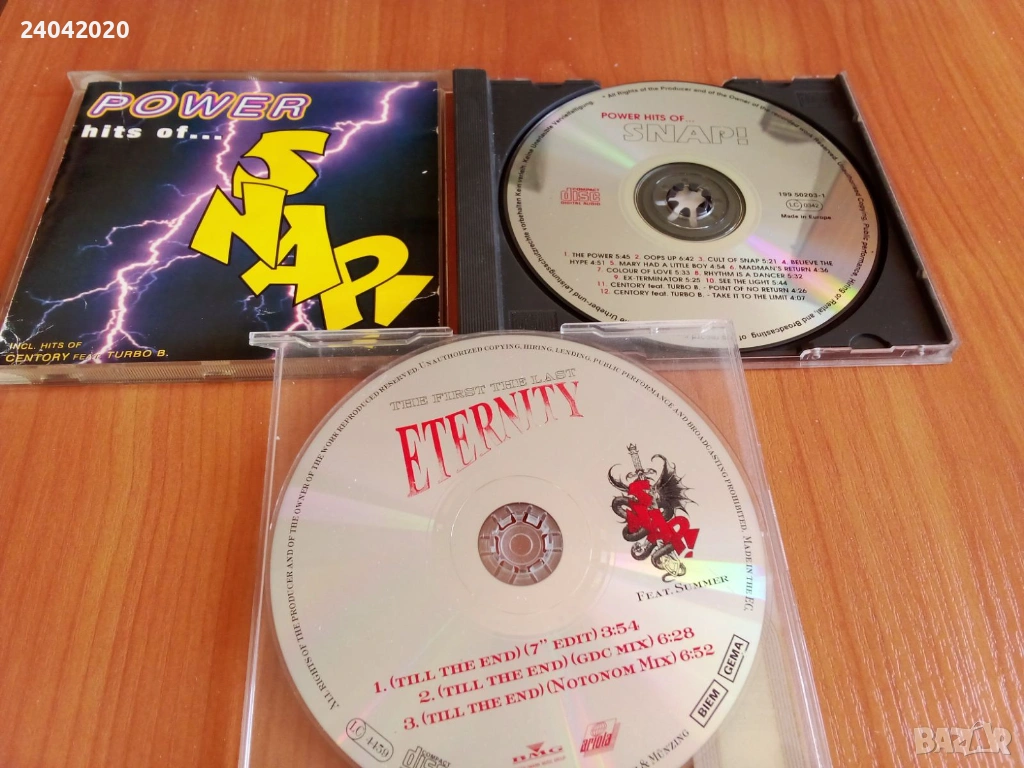 SNAP! Power Hits + Eternity матричен и оригинален диск, снимка 1