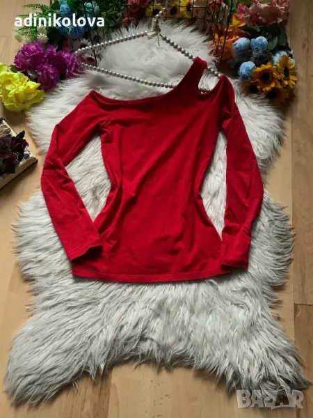 Червена блуза Амису, снимка 1