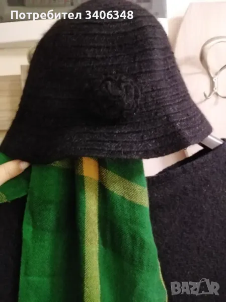 Лот блуза,шал,шапка, снимка 1