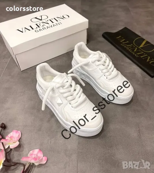 Дамски бели кецове Valentino-Br80u, снимка 1