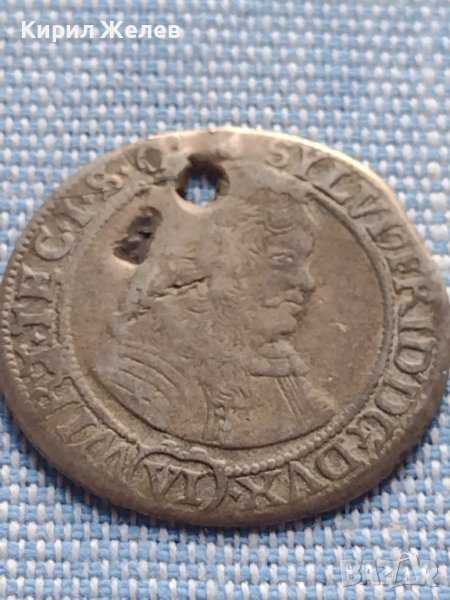 Сребърна монета 6 кройцера 1674г. Силвиус Фридрих Вюртемберг Олз 14908, снимка 1