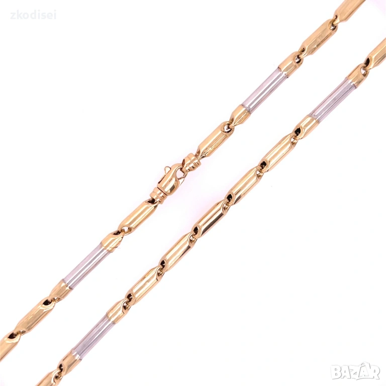 Златен синджир 15,84гр. 49,0см. 14кр. проба:585 модел:36776-5, снимка 1