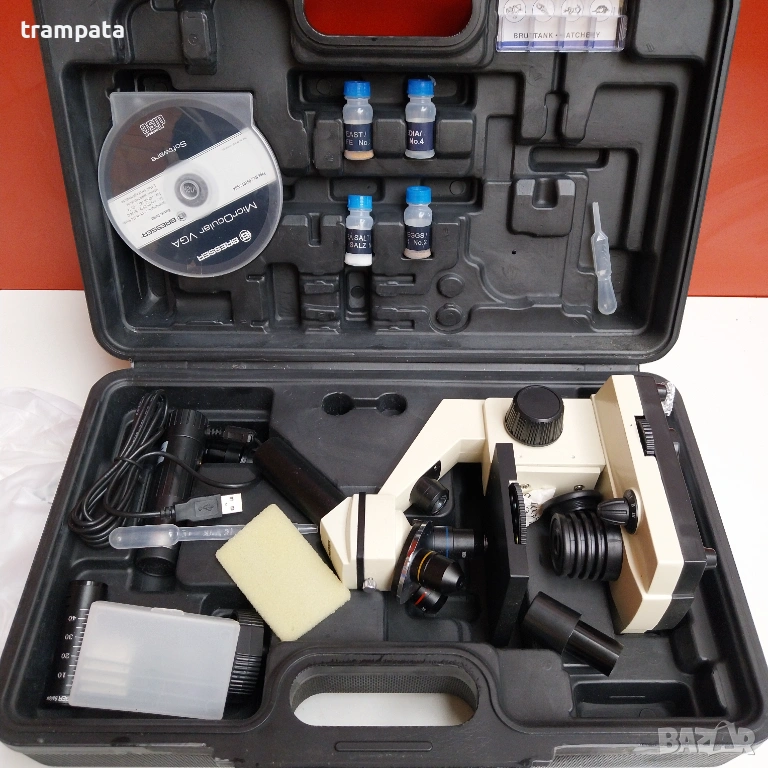 НАЙ ДОБРАТА ОФЕРТА Микроскоп BRESSER Biolux NV 20x-1280x HD USB Камера , снимка 1