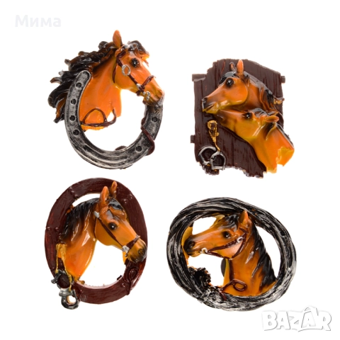 Декоративна магнитна фигурка - кон, снимка 2 - Други - 52813316