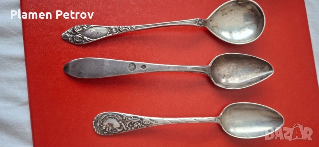 Колекционерска чиния сребърни лъжички и рогатки , снимка 13 - Колекции - 28403331