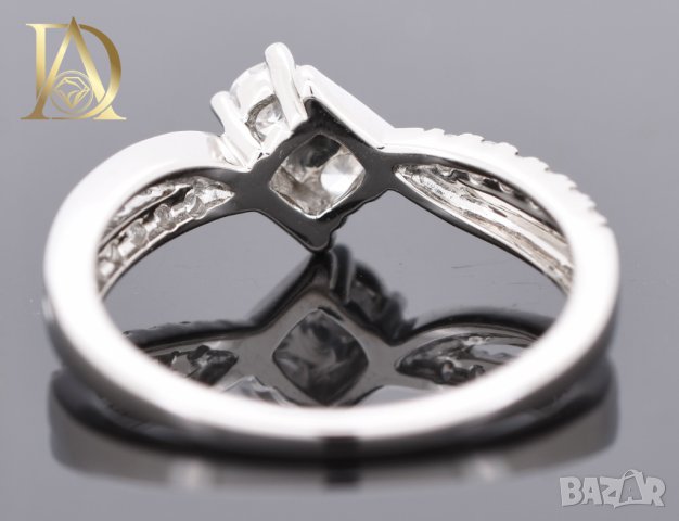 Нов Златен Пръстен с 0.52кт Естествени Диаманти, снимка 5 - Пръстени - 42863270