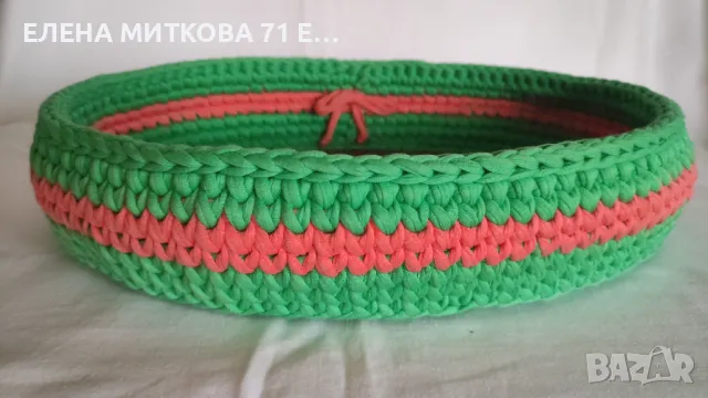 Hand made панери плетени на една кука, снимка 6 - Декорация за дома - 38088753