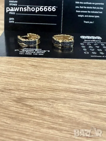 Златни обеци 14 карата/ 3,62 грама / тип BVLGARI, снимка 4 - Обеци - 55825014