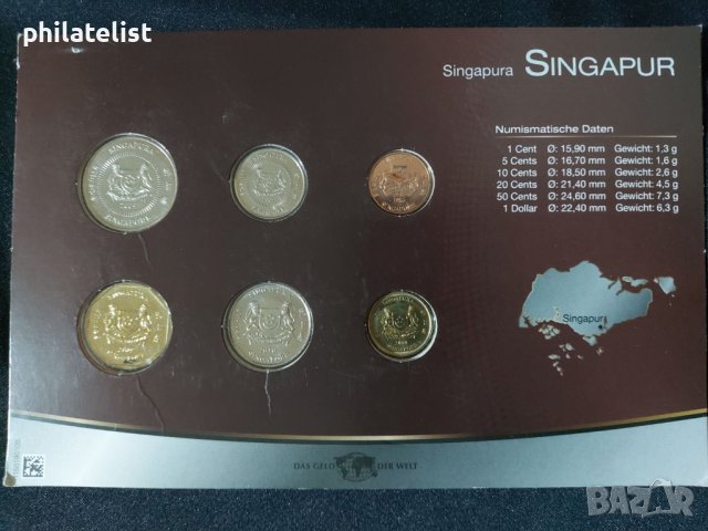 Сингапур 1986-2010 - Комплектен сет от 6 монети, снимка 2 - Нумизматика и бонистика - 44480390