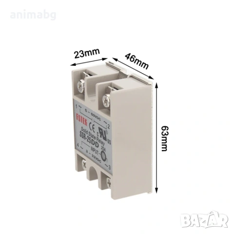 ANIMABG Солид стейт реле, SSR-25DD, снимка 4 - Друга електроника - 54181896