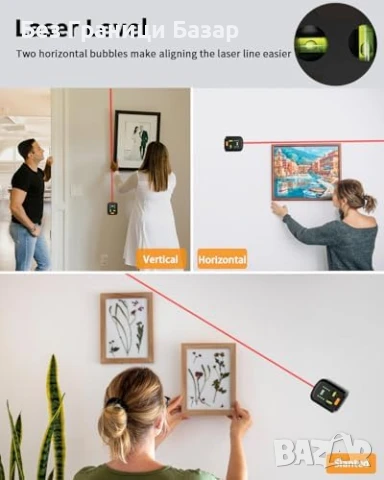 Нов лазерен нивелир за пробиване, рамки, монтаж, DIY ремонт, майстор, снимка 2 - Измервателни инструменти - 51118454
