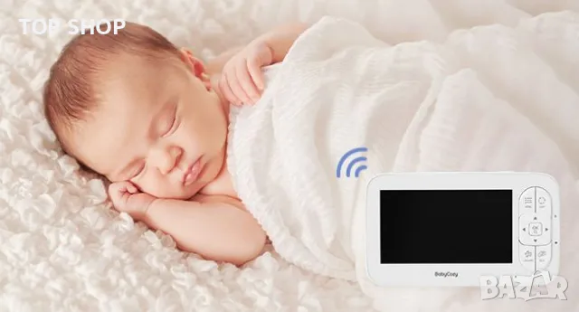 Babycozy Video Бебефон с камера и аудио 5" 720P дисплей 5000mAh, снимка 14 - Бебефони - 48938457