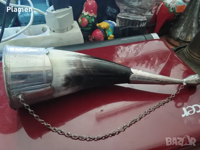 Чаша за вино от рог, снимка 1