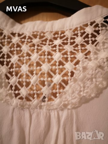 Нова плажна бяла блузка S размер лятна, снимка 4 - Корсети, бюстиета, топове - 33738692