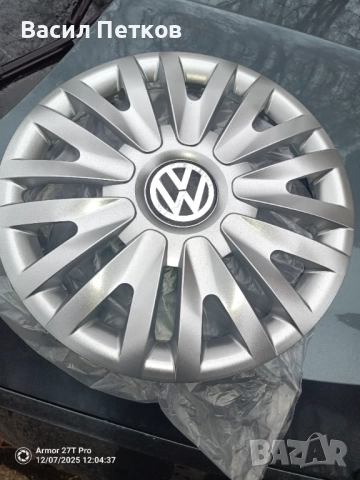 Тасове 16" с емблеми VW - комплект, снимка 3 - Аксесоари и консумативи - 51972909