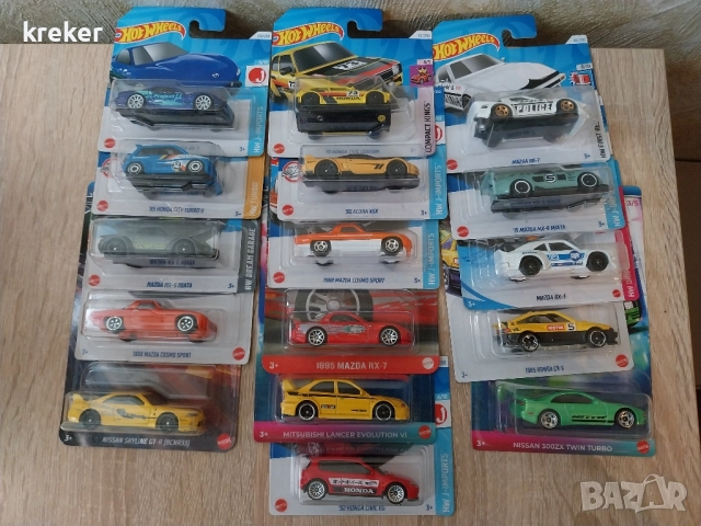 jdm колички hot wheels, снимка 2 - Коли, камиони, мотори, писти - 52004880
