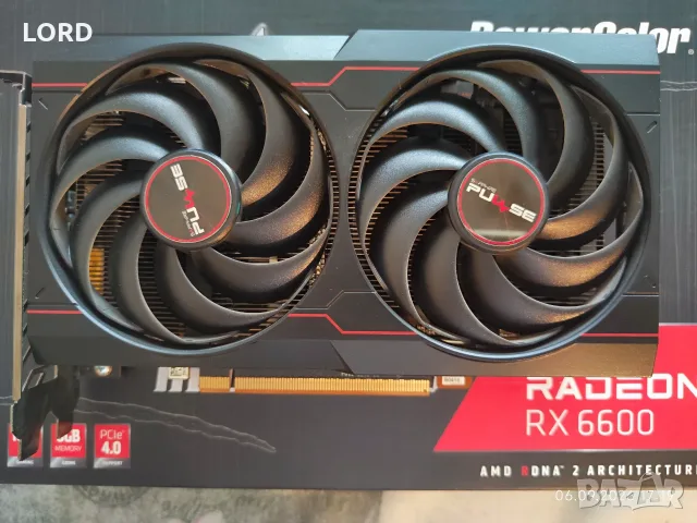 Видеокарта RX 6600 8GB Sapphire Pulse 