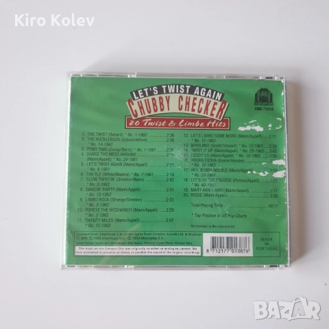 Chubby Checker - Let's Twist Again cd, снимка 3 - CD дискове - 51801941